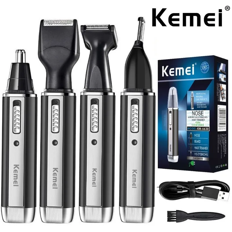 Men'S Grooming Nose And Ear - Kemei 4 in 1 trimmer for
