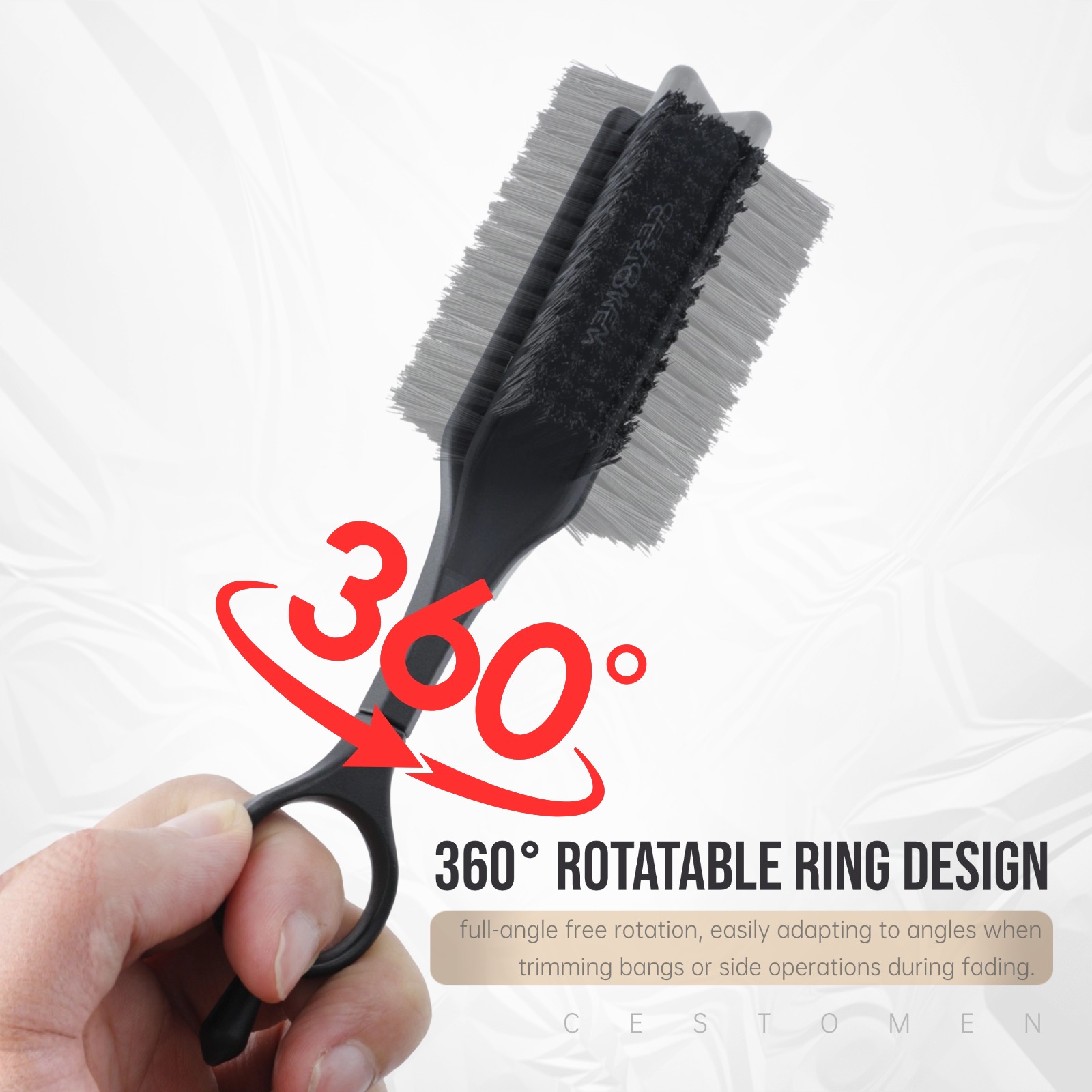360°Rotatable Ring Folding Com - огляд і ціна Shaving Brush Set