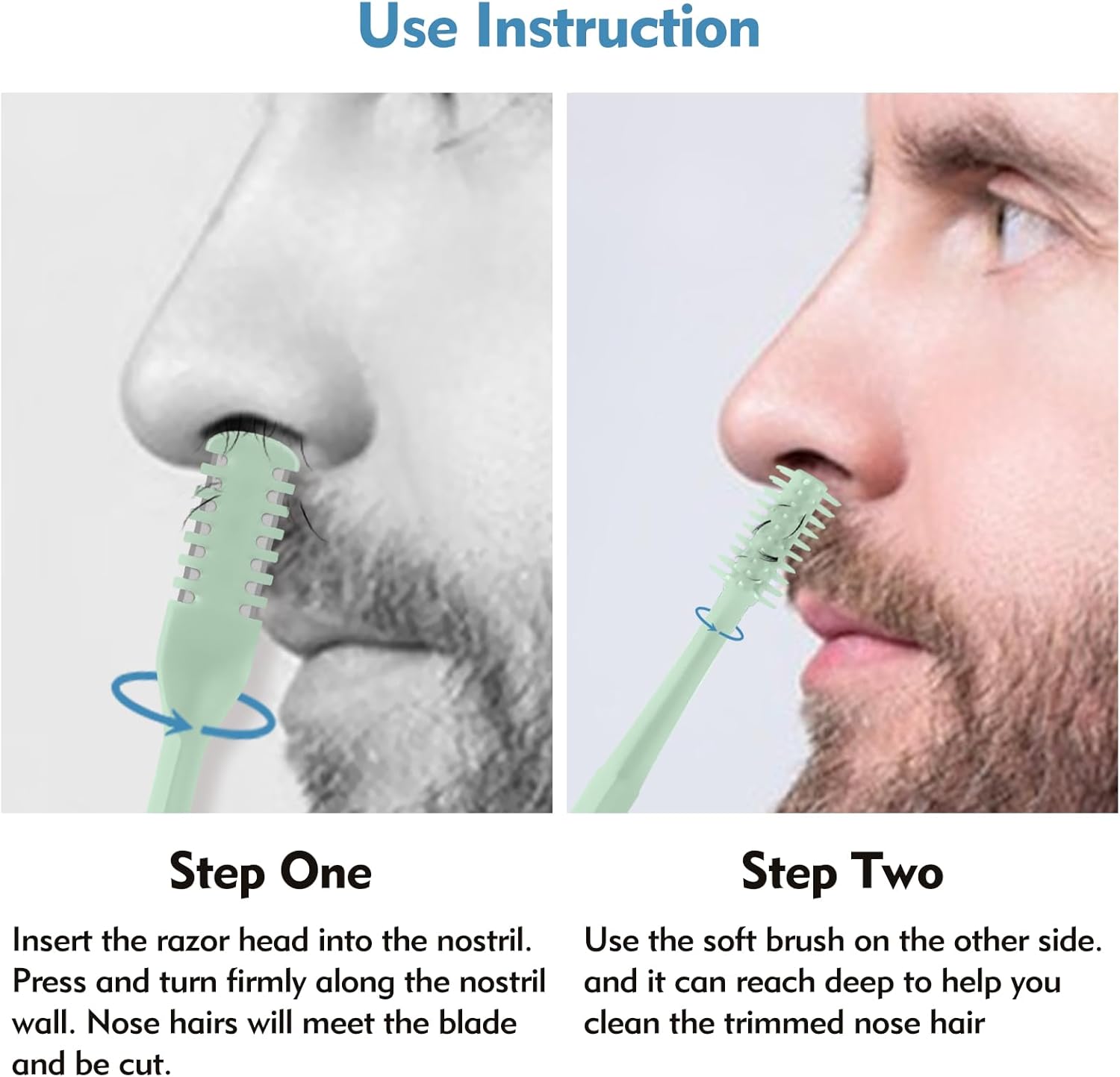 5/20/50Pcs 2-in-1 Nasal Cutter - огляд і ціна Men'S Grooming Room