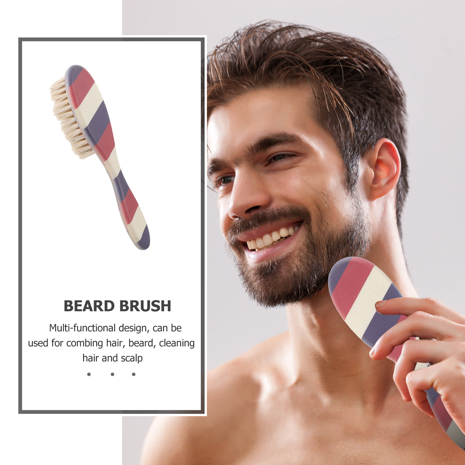 Professional Salon Beard Brush - огляд і ціна Mens Grooming Tools