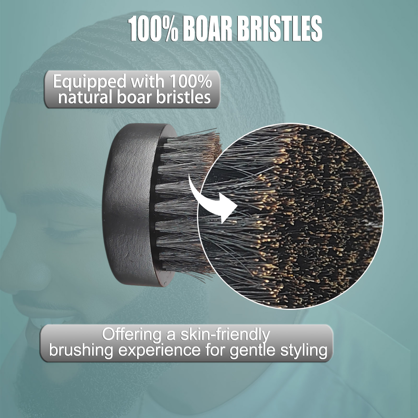 Round Beard Brush for Men – 10 - огляд і ціна Men'S Grooming Product