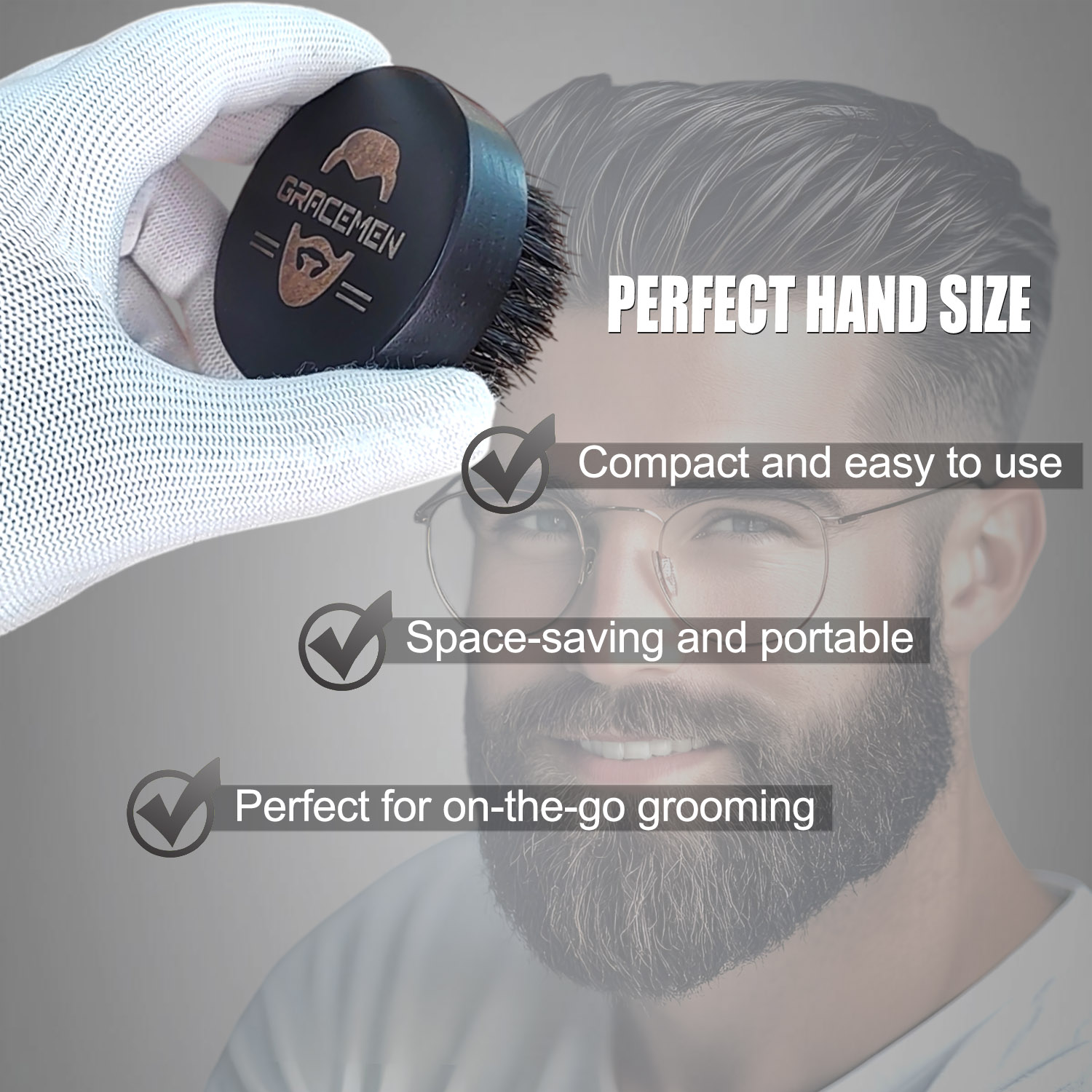 Round Beard Brush for Men – 10 - огляд і ціна Men'S Grooming Product