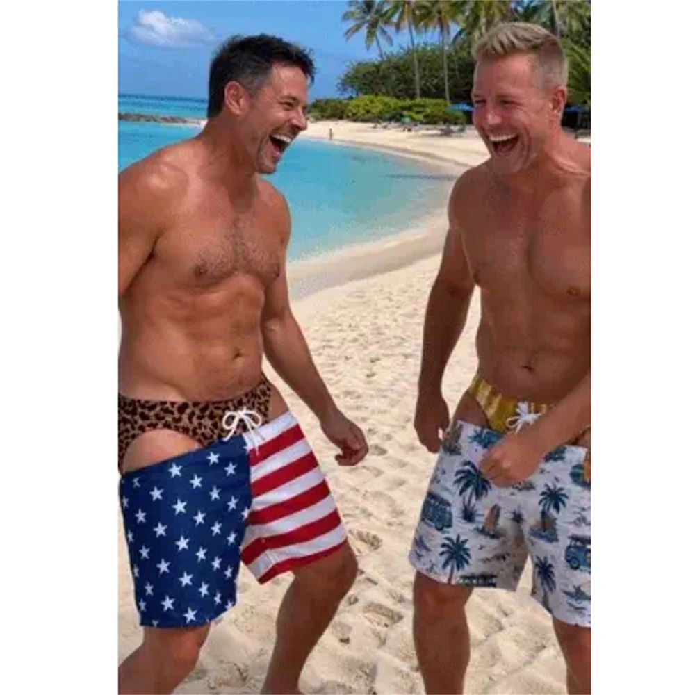 Men Fun Hip Print Swim Trunks, - огляд і ціна Men'S Grooming Product