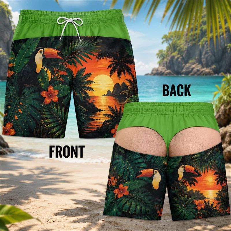 2026 Men Fun Hip Print Swim Tr - огляд і ціна Men'S Grooming Product