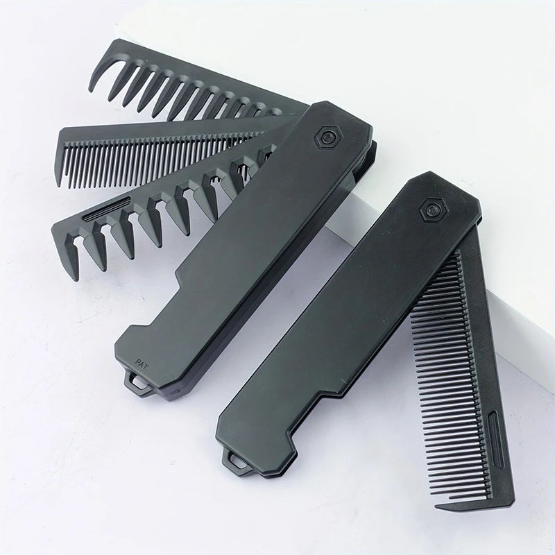 3-in-1 Folding Beard Comb for  - огляд і ціна Mens Grooming Box