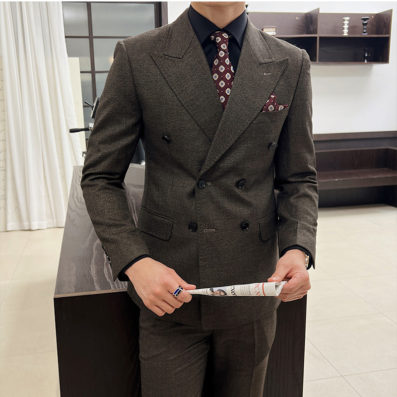 Men Vintage Luxury Double Brea - огляд і ціна Men'S Grooming And Style
