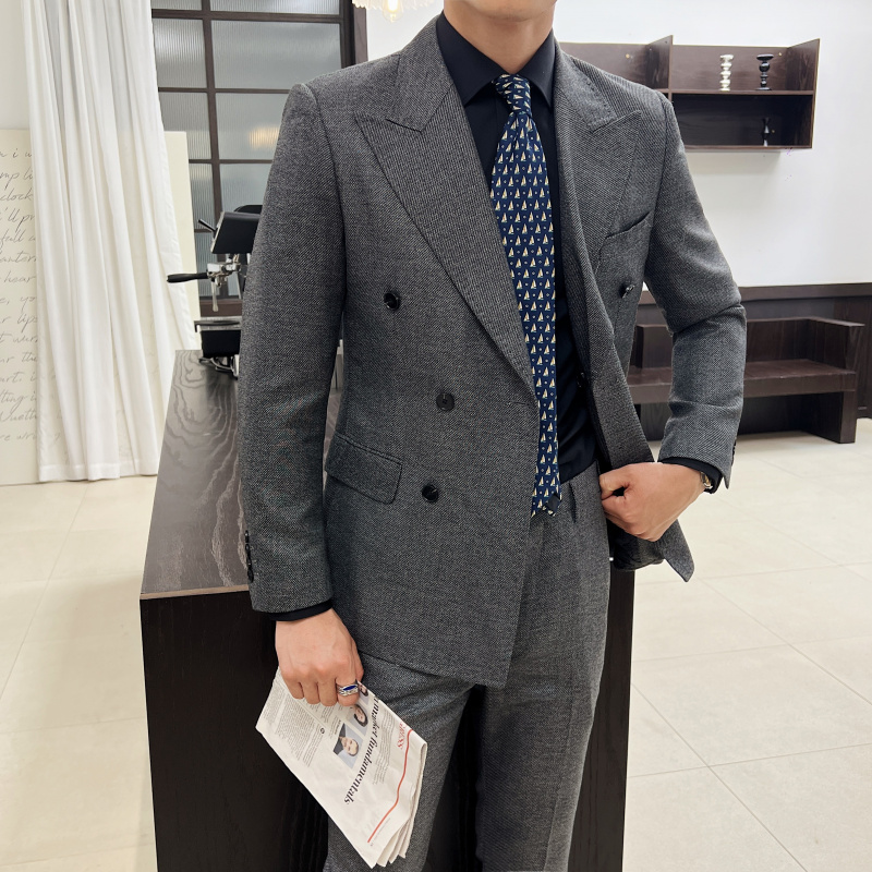 Men Vintage Luxury Double Brea - огляд і ціна Men'S Grooming And Style