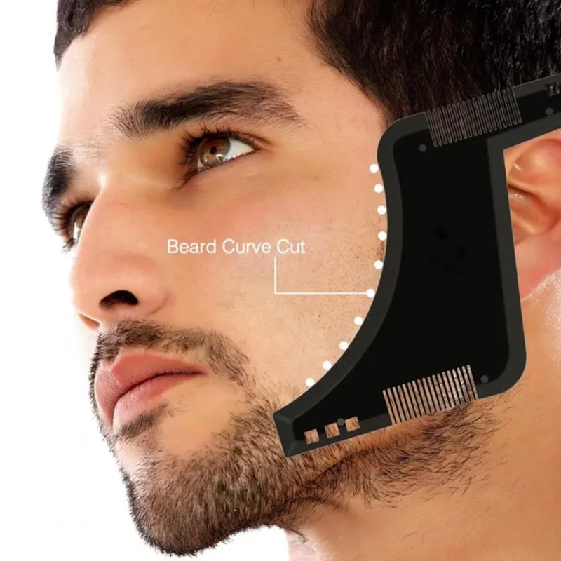 1PC Men Beard Shaping Template - огляд і ціна Men'S Grooming Product