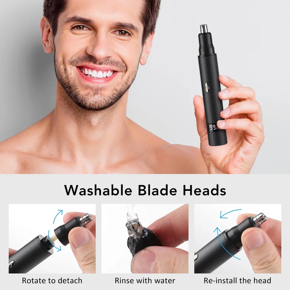 Nose Hair Trimmer for Men 3 in - огляд і ціна Mens Grooming Box