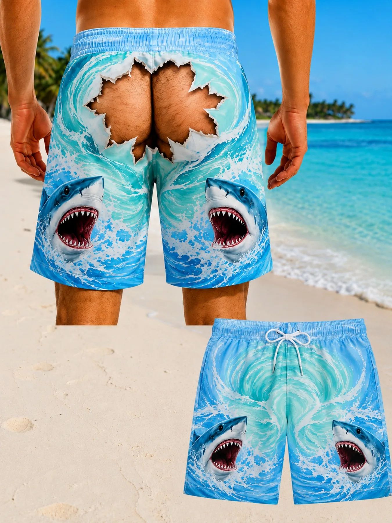 Men Hawaiian Fun Hip Print Swi - огляд і ціна Men'S Grooming Product
