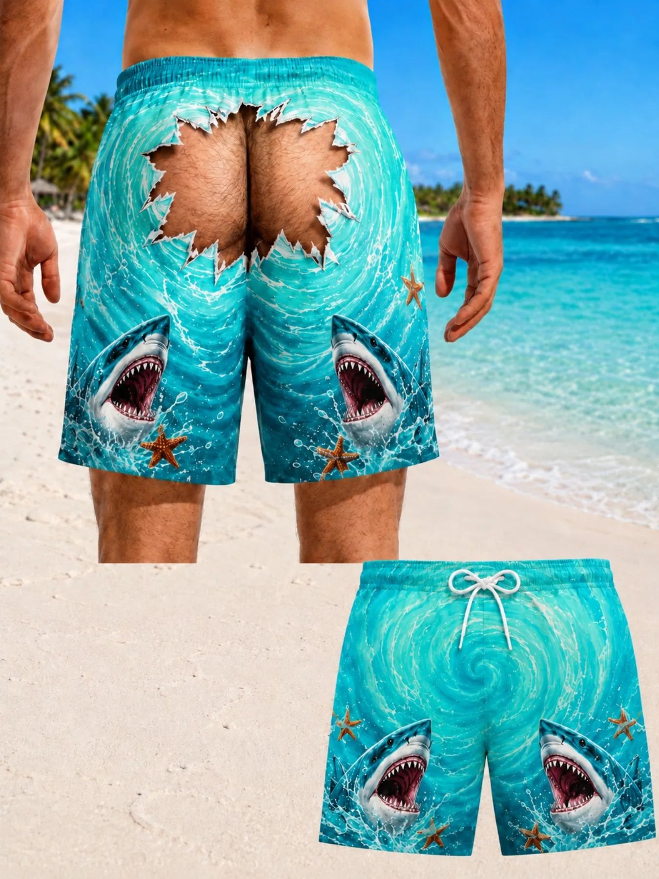 Men Hawaiian Fun Hip Print Swi - огляд і ціна Men'S Grooming Product