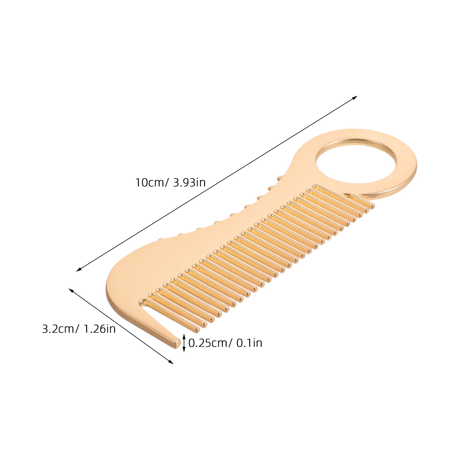Mini Pocket Comb Men Metal Mus - огляд і ціна Mens Grooming Tools