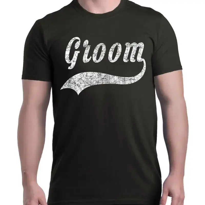White Groom T-shirt Wedding Ba - огляд і ціна Men'S Grooming For Engagement