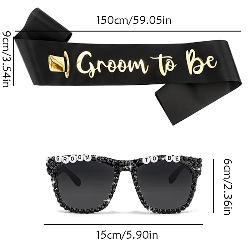 Groom To Be Black Satin Sash R - огляд і ціна Men'S Grooming For Engagement