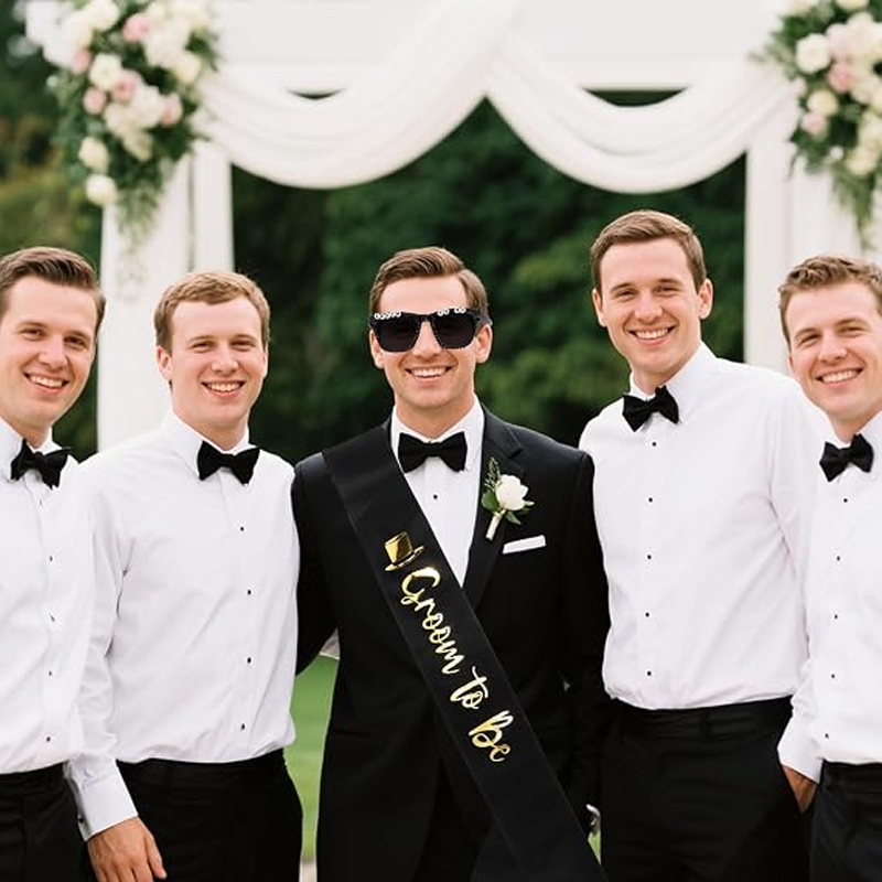 Groom To Be Black Satin Sash R - огляд і ціна Men'S Grooming For Engagement