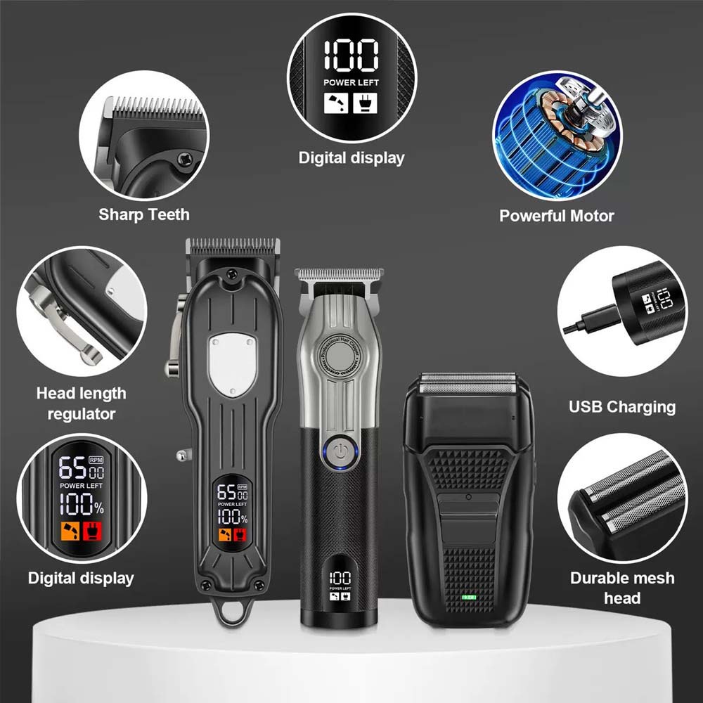 Professional Barber Hair Clipp - огляд і ціна Men'S Grooming Set