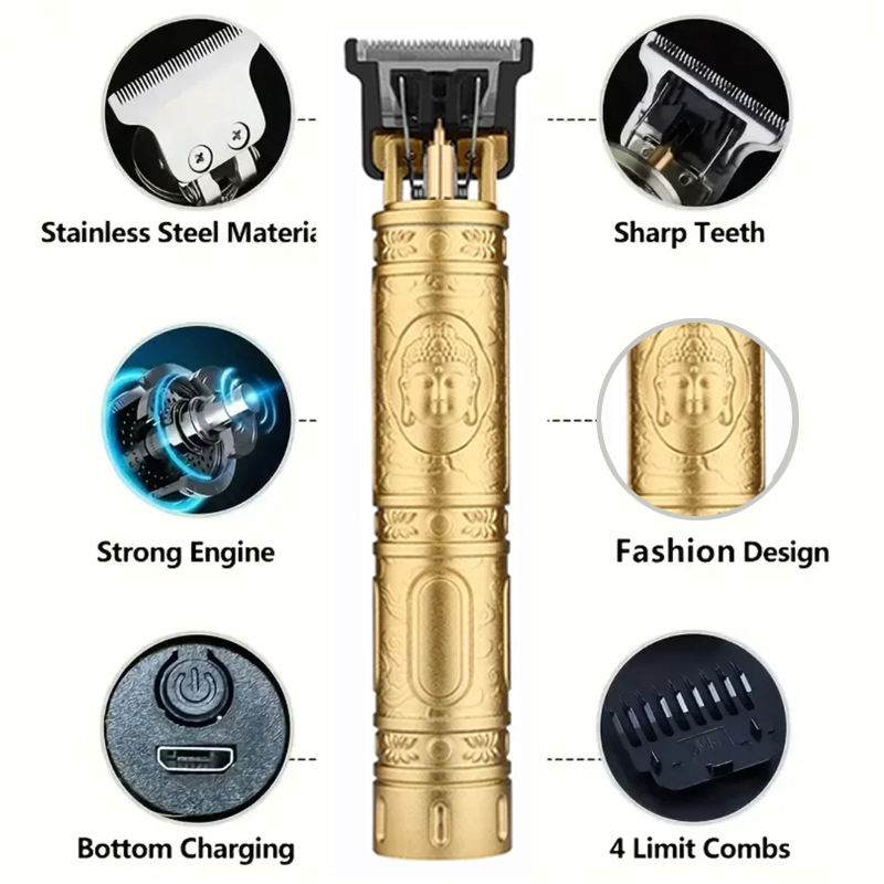 Cordless T9 Hair Trimmer for M - огляд і ціна Men'S Grooming Room